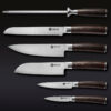 Damascus Steel Knife Set, 6-pc (Espresso)