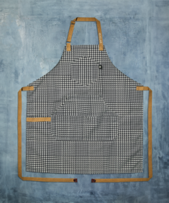 Eco Modern Apron (Houndstooth-Onyx)