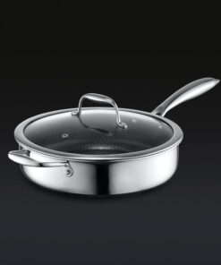 Alternative view of Hybrid Deep Saut?? Pan with Lid, 3.3-Qt