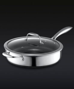 Alternative view of Hybrid Deep Saut?? Pan with Lid, 4.5-Qt