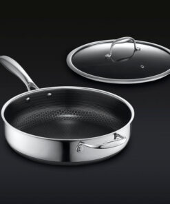 Hybrid Deep Saut?? Pan with Lid, 4.5-Qt