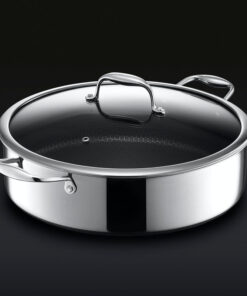 Hybrid Deep Saut?? Pan/Chicken Fryer with Lid, 7-Qt