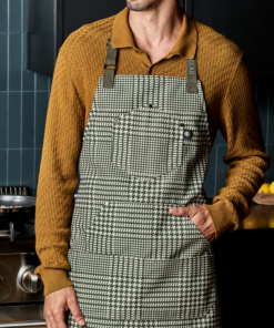 Alternative view of Eco Modern Apron (Houndstooth-Forest)