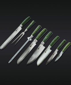 Damascus Steel Knife & Carving Set, 8-pc