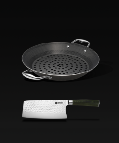 HexClad BBQ Grill Pan + Meat Cleaver Bundle