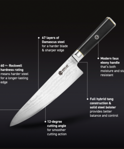 Alternative view of Master Series Damascus Steel Knife Set, 6-pc